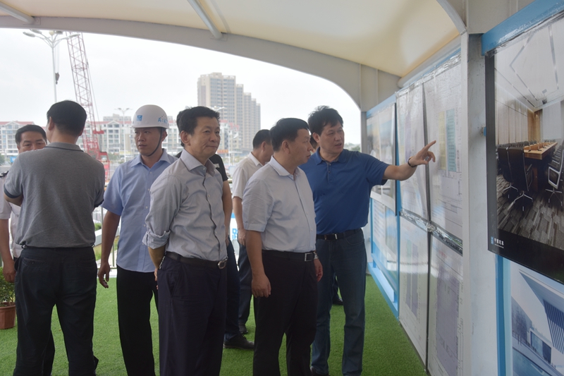 福建省委常委政法委书记王洪祥一行赴中建海峡莆田市会